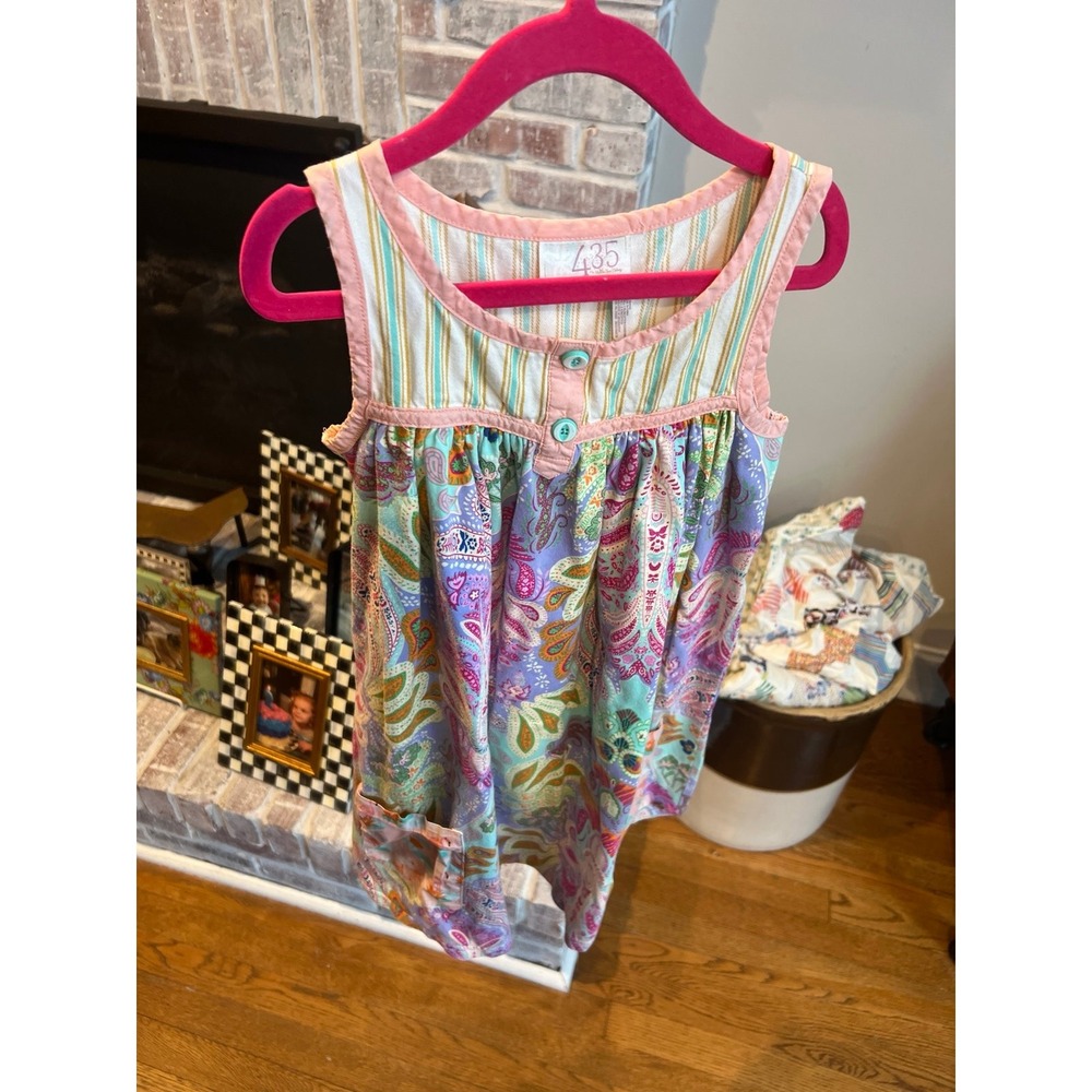 Matilda Jane 435 Girls Dress Adventure Begins Treasure Hunt Paisley girl 8